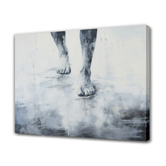 Abstract Art Modern Decorative Painting Feet Framed Canvas Poster Bedroom Decor Sports Landscape Office Room Decor Gift,Frame-style,28×41inch (70×105cm)