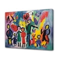 thumbnail image 1 of Abstract Art Modern Decorative Painting Group Portrait Of Colorful Characters Framed Canvas Poster Bedroom Decor Sports Landscape Office Room Decor Gift,Frame-style,24x36inch(60x90cm), 1 of 8