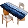 Abstract Art Ocean Fitted Rectangle Tablecloth 32