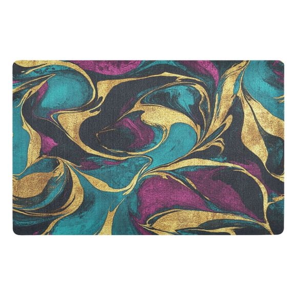 Abstract Art Painting Floor Door Mat Outdoor Indoor for Home Entrance Welcome Mats 32"x20"