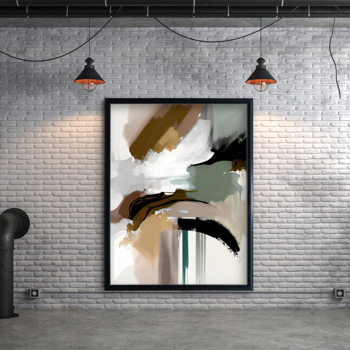 Abstract Art Print, Modern Minimalist Wall Decor Home Decor #2010 ...