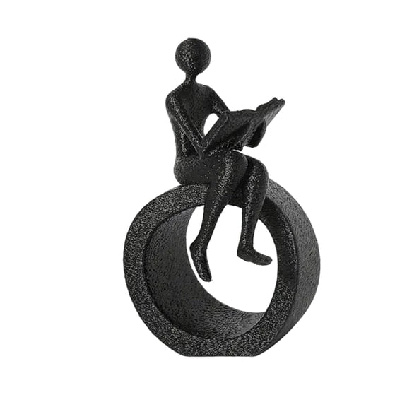 Abstract Art Reading Statue Moderns Bookshelf Decor Sculptures Collectibles