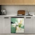 thumbnail image 1 of Abstract Art Sage Green Dishwasher Magnet Cover Decorative Sticker for Home Cabinet Kitchen 23" x26", 1 of 5