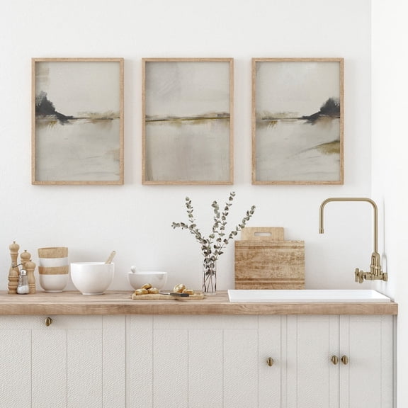 Abstract Art Set Modern Neutral Beige Gallery Set Of 3 Nordic Prints Simple Abstract Art Scandinavian Decor, Modern Wall Decor Set 3 Prints, Poster Only