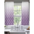 thumbnail image 1 of Abstract Art Sheer Curtains 72 Inches Long 2 Panels Classic Purple Line Gradient Texture Light Filtering Semi Sheer Window Curtains Drapes for Bedroom Living Room 52"x72", 1 of 7