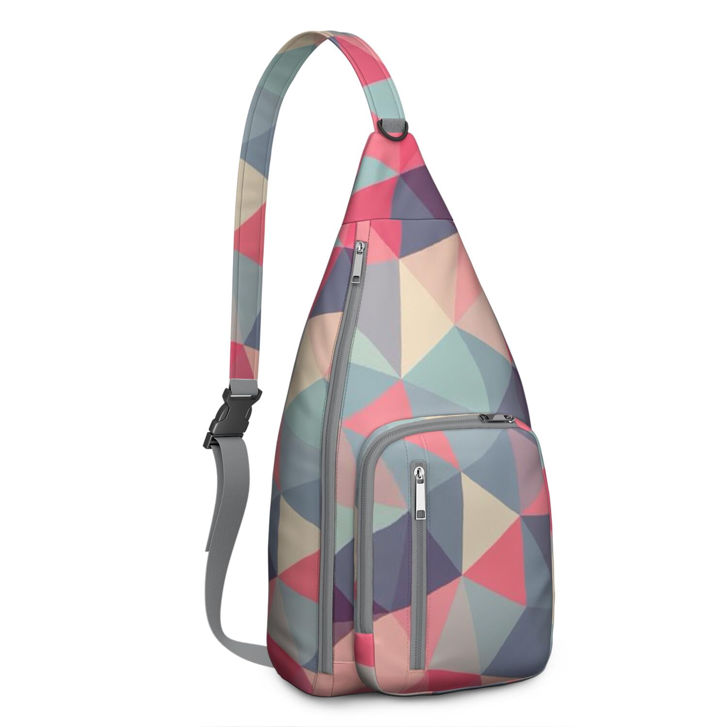 Abstract Art Sling Backpack – Colorful Geometric Tie Dye Crossbody ...