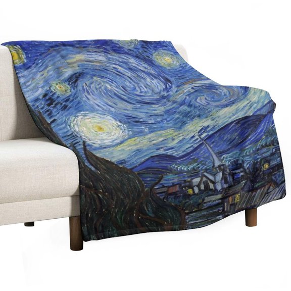 Abstract Art Starry Sky Throw Blanket for Women, Men - Super Soft Plush Blanket Throw Fleece Blanket Animal Blanket