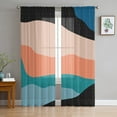 Abstract Art Sun Lines Curtains For Living Room Luxury Baby Bedroom