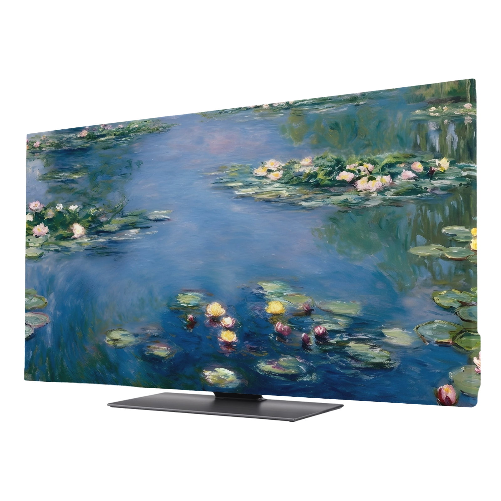 Abstract Art TV Cover for 75 Inch Screen,Stretch Fabric Dustproof TV ...