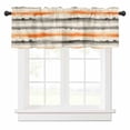 thumbnail image 1 of Abstract Art Valances for Windows Orange Grey Oil Painting Watercolor Modern Art Rod Pocket Curtain Valance Window Treatment Short Curtains for Kitchen Living Room, 58"x16", 1 of 5