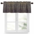 thumbnail image 1 of Abstract Art Valances for Windows Retro Golden Geometric Texture Ornate Vintage Valance Curtains Rod Pocket Bathroom Small Window Treatments for Kitchen Living Room Bedroom, 42"x12", 1 of 7