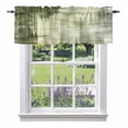 thumbnail image 1 of Abstract Art Valances for Windows, Retro Green Collage Oil Painting Texture Valance Window Treatment Rod Pocket Short Curtains Valances for Kitchen Bathroom 42"W x 12"L, 1 of 9