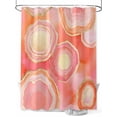 thumbnail image 1 of Abstract Art Water Ripple Shower Curtain, Pink Marble Pattern Waterproof Shower Curtain Set with 12 Hooks Lightweight Washable Fabric Shower Curtains for Bathroom 60x72 Inches, 1 of 6