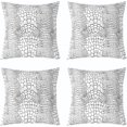 Chusion Texture Abstract Art White Geometric Double Sides Print Square 16