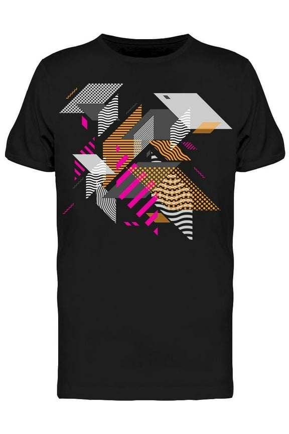 Abstract Art With Geometric Tee Men's - Men T-Shirt, 2XL