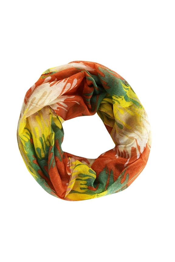 Abstract Artsy Multicolor Paint Splatter Infinity Loop/Scarf/Wrap