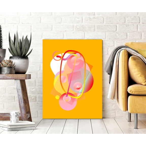 Abstract Artwork Orange Design Wall Art Wall Decor I Canvas Prints Framed art