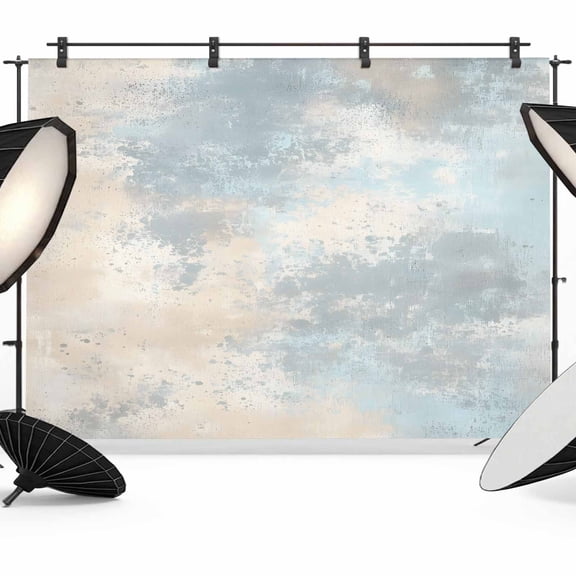 Abstract Backdrop for Photography, Watercolor Teal Brown Gradient Photo Backdrop Portrait Background Party Banner Photo Backgrounds for Studio Booth Props, 7x5ft