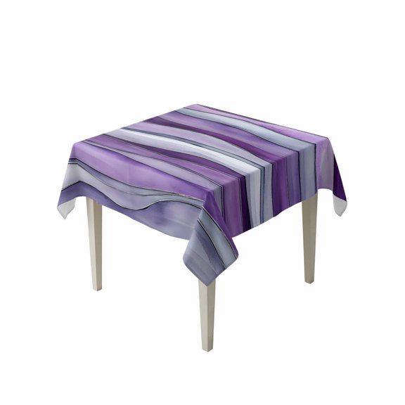 Abstract Background Table Cloth 54x54 Inch Square, Wave Watercolor Waterproof Tablecloth Washable Table Cover for Party Picnic Dinner Decor