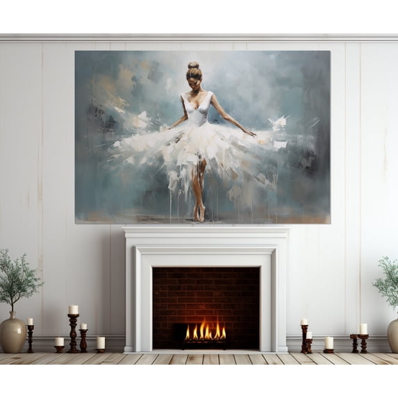 Abstract Ballerina Dance Wall Art Print, Unframed Paper Poster 24x36in ...