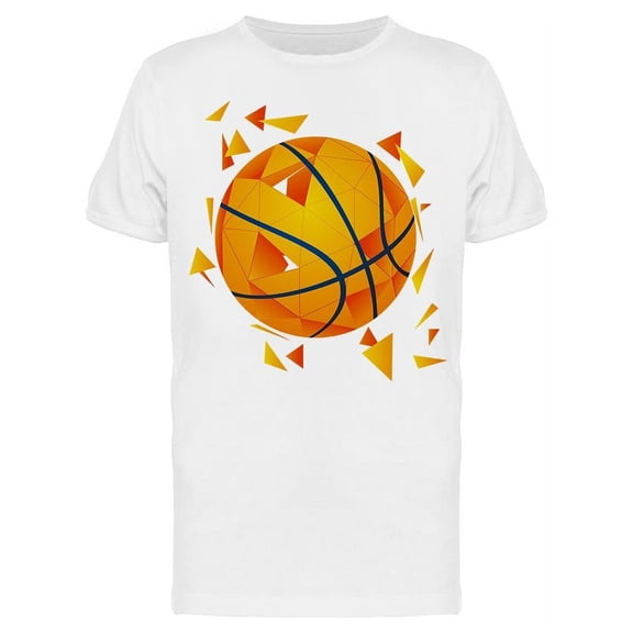 Abstract Basketball Ball T-Shirt Men -Image by Shutterstock, Male Small