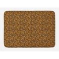 thumbnail image 1 of Abstract Bath Mat, Butterfly Wing Inspired Pattern Prehistoric Camouflage Style Simple, Plush Bathroom Decor Mat with Non Slip Backing, 29.5" X 17.5", Black Orange and White, by Ambesonne, 1 of 2