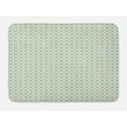thumbnail image 1 of Abstract Bath Mat, Continuous Pattern with Pastel Symmetric Elements, Plush Bathroom Decor Mat with Non Slip Backing, 29.5" X 17.5", Reseda Green Green, by Ambesonne, 1 of 2