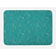 thumbnail image 1 of Abstract Bath Mat, Dreamy Pattern with Colorful Surrealistic Leaves on Thin Branches, Plush Bathroom Decor Mat with Non Slip Backing, 29.5" X 17.5", Dark Seafoam Multicolor, by Ambesonne, 1 of 2