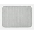 thumbnail image 1 of Abstract Bath Mat, Geometric Contemporary Square Connecting Spirals Simplistic Mosaic Art Deco, Plush Bathroom Decor Mat with Non Slip Backing, 29.5" X 17.5", Grey and White, by Ambesonne, 1 of 2