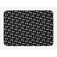 thumbnail image 1 of Abstract Bath Mat, Internet Abbreviation Conceptual Theme Xoxo Brush Stroked Lettering and Hearts, Plush Bathroom Decor Mat with Non Slip Backing, 29.5" X 17.5", Black White, by Ambesonne, 1 of 2