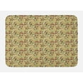 thumbnail image 1 of Abstract Bath Mat, Monochrome Swirly Entangled Lines on Mottled Earth Tone Background Retro Art, Plush Bathroom Decor Mat with Non Slip Backing, 29.5" X 17.5", Multicolor, by Ambesonne, 1 of 2