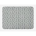thumbnail image 1 of Abstract Bath Mat, Pastel Tones Watercolor Brush Strokes Circles Repetitive Pattern, Plush Bathroom Decor Mat with Non Slip Backing, 29.5" X 17.5", Taupe Grey Sage Green, by Ambesonne, 1 of 2