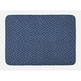 thumbnail image 1 of Abstract Bath Mat, Repeating Illustration of Hand Drawn Like Stars Night Sky Inspired Pattern, Plush Bathroom Decor Mat with Non Slip Backing, 29.5" X 17.5", Slate Blue White, by Ambesonne, 1 of 2