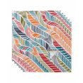 thumbnail image 1 of Abstract Beach Cloth Napkins Set of 6 Reusable Dinner Napkins, Summer Colorful Coastal Ocean Sea Wave Cocktail Napkin Washable Table Napkins for Wedding/Holiday Party/Baby Shower 20"x20", 1 of 7
