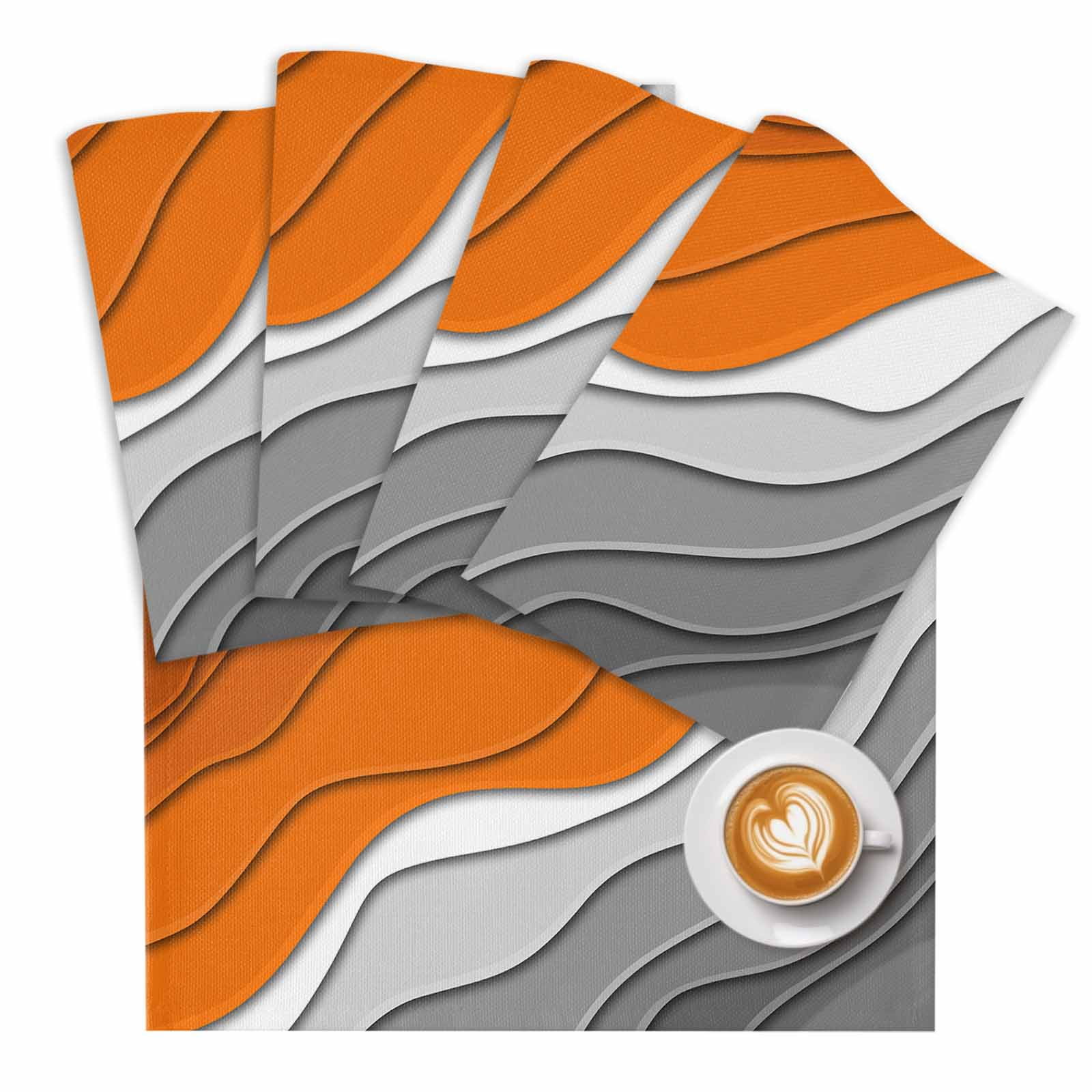 Aurora beach set in orange