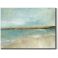 thumbnail image 1 of Abstract Beach Wall Art,Golden Sand and Blue Water,Beautiful Relaxing Summer Artwork,Premium Gallery Wrapped Canvas,Ready to Hang,12 in H x 18 in W,Made in America Print, 1 of 6