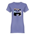 thumbnail image 1 of Abstract Beautiful Panda Shaped T-Shirt Women -Image by Shutterstock, Female Small, 1 of 2