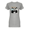 thumbnail image 1 of Abstract Beautiful Panda Shaped T-Shirt Women -Image by Shutterstock, Female XX-Large, 1 of 2