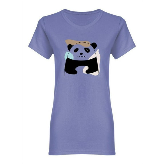 Abstract Beautiful Panda Shaped Tee Women's -Image by Shutterstock
