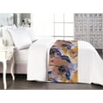 thumbnail image 1 of Abstract Bed Runner, Colorful Design Surreal Brush Strokes Scribbles Pattern Modern Art, Decorative Accent Bedding Scarf for Hotels Homes & Guest Rooms, Queen, Dark Lavender and Marigold, by Ambesonne, 1 of 3