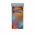 thumbnail image 1 of Abstract Bedding Set with Sheet & Covers, Highly Detailed Floral Oriental Pattern on Geometric Colorful Background Artwork, Printed Bedroom Decor 2 Shams, 4 Sizes, Multicolor, by Ambesonne, 1 of 3
