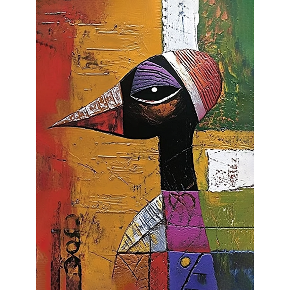 Abstract Bird Canvas Wall ArtSuitable for Living RoomOfficeDining Room