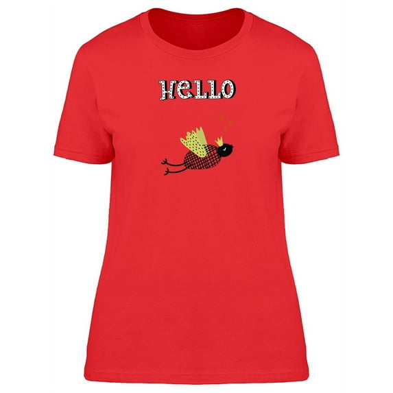 Abstract Bird With A Crown Tee Women's -Image by Shutterstock