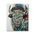thumbnail image 1 of Abstract Bison Kaleidoscopic Strokes Animals & Insects Painting Gallery Wrapped Canvas Print Wall Art, 1 of 7