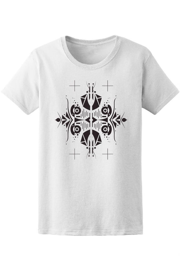 Abstract Black And White Element T-Shirt Women -Image by Shutterstock, Female Small