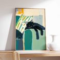 Abstract Black Cat Modern Poster - Walmart.com