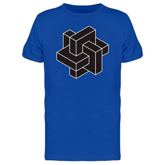 Abstract Black Cubes Tee Men's -Image by Shutterstock