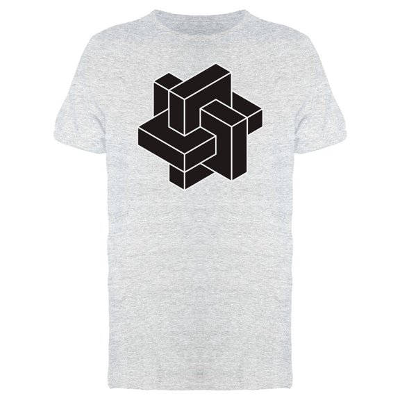 Abstract Black Cubes T-Shirt Men -Image by Shutterstock, Male Small