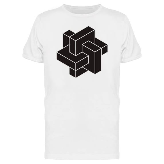 Abstract Black Cubes Tee Men's -Image by Shutterstock