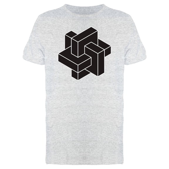 Abstract Black Cubes T-Shirt Men -Image by Shutterstock, Male XX-Large